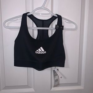 Adidas black sports bra